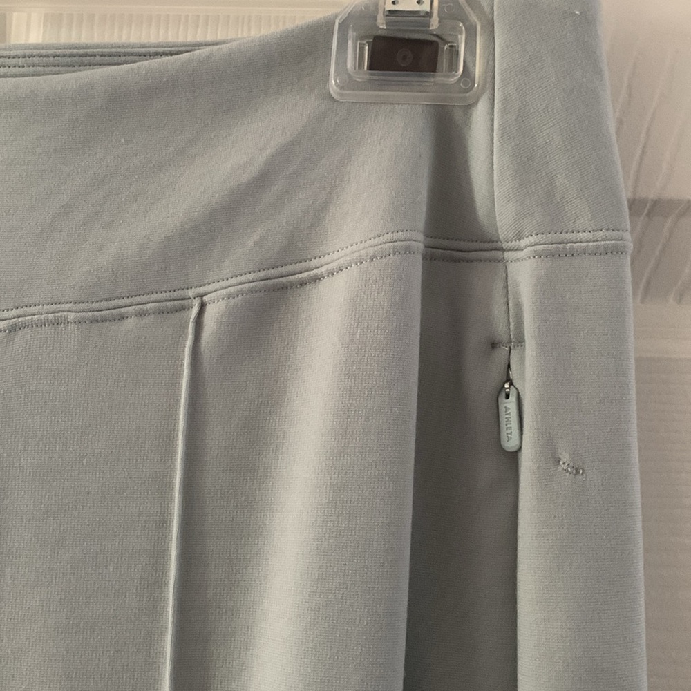 Athleta Mint Green Wide-Leg Pants with Elastic Waistband - Picture 3 of 4